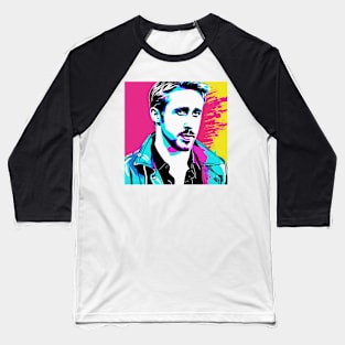 Ryan Gosling vector art fan works graphic design by ironpalette Baseball T-Shirt